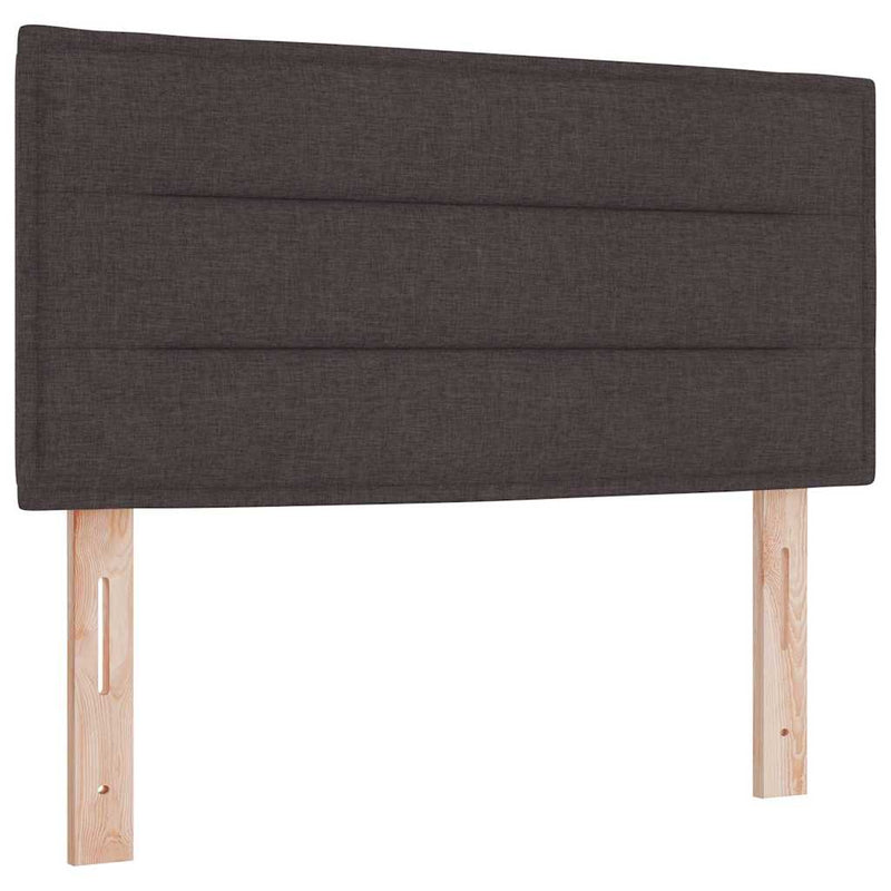 vidaXL Boxspring ágy matraccal matracmal Sötét Barna 90 x 200 cm