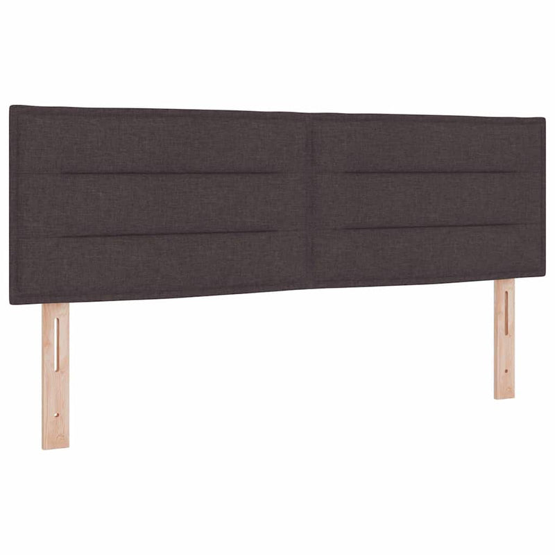 vidaXL Boxspring ágy matraccal matracmal Sötét Barna 160 x 200 cm