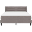 vidaXL Boxrugós ágy fejtámlával Tópszínű 200 x 160 cm szövet