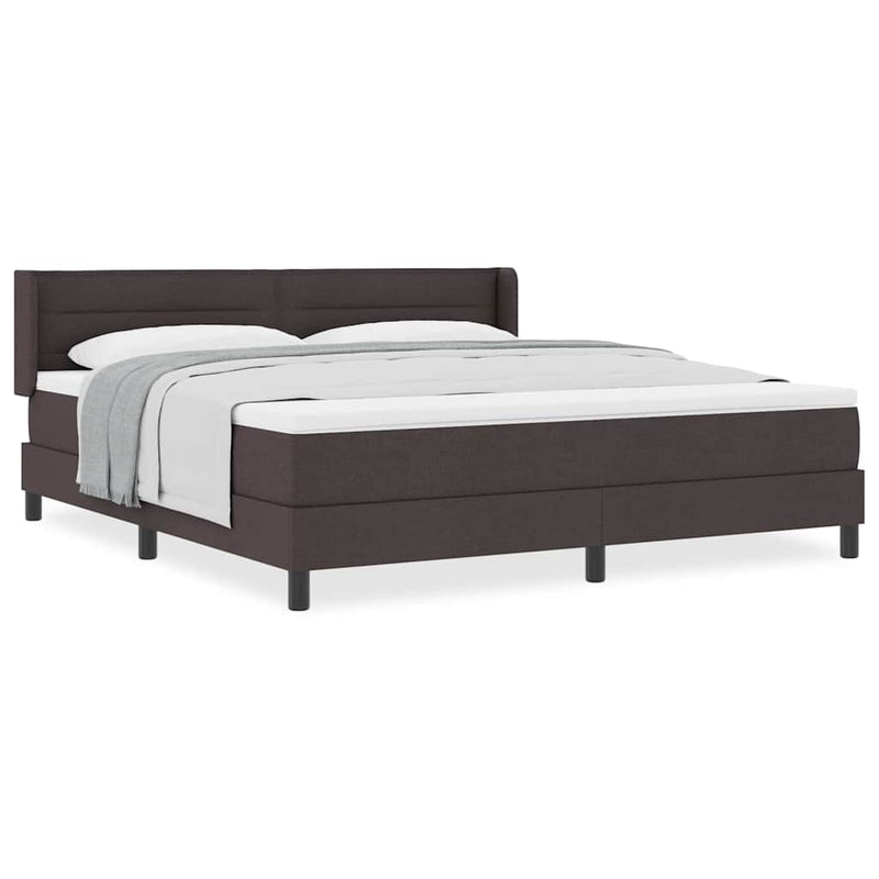 vidaXL Boxspring ágy matraccal matracmal Sötét Barna 180 x 200 cm
