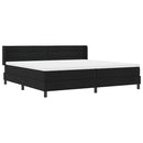 vidaXL Boxspring ágy matraccal matracmal Fekete 200 x 200 cm