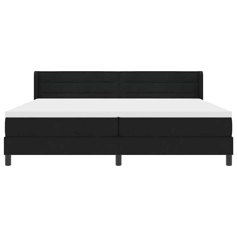 vidaXL Boxspring ágy matraccal matracmal Fekete 200 x 200 cm