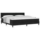 vidaXL Boxspring ágy matraccal matracmal Fekete 200 x 200 cm