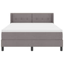 vidaXL Boxrugós ágy fejtámlával Tópszínű 200 x 160 cm szövet