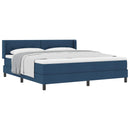 vidaXL Boxrugós ágy fejtámlával Kék 200 x 180 cm szövet