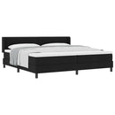 vidaXL Boxspring ágy matraccal matracmal Fekete 200 x 200 cm