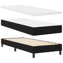 vidaXL Boxspring ágy matraccal Fekete 80 x 200 cm Szövet és Mérnöki Fa