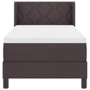vidaXL Boxspring ágy matraccal matracmal Sötét Barna 80 x 200 cm
