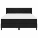 vidaXL Boxspring ágy matraccal matracmal Fekete 140 x 190 cm