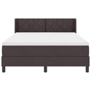 vidaXL Boxspring ágy matraccal matracmal Sötét Barna 140 x 200 cm