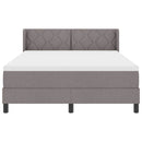 vidaXL Boxrugós ágy párnával fejtámlával Tópszínű 200 x 140 cm szövet