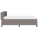 vidaXL Boxrugós ágy párnával fejtámlával Tópszínű 200 x 140 cm szövet