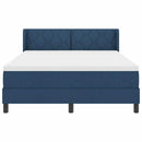 vidaXL Boxrugós ágy fejtámlával Kék 200 x 160 cm szövet