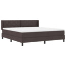 vidaXL Boxspring ágy matraccal matracmal Sötét Barna 180 x 200 cm