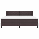 vidaXL Boxspring ágy matraccal matracmal Sötét Barna 180 x 200 cm