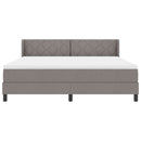 vidaXL Boxrugós ágy fejtámlával Tópszínű 200 x 180 cm szövet