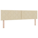 vidaXL Boxrugós ágy fejtámlával Krém 200 x 180 cm szövet