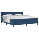 vidaXL Boxrugós ágy fejtámlával Kék 200 x 180 cm szövet