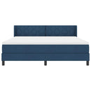 vidaXL Boxrugós ágy fejtámlával Kék 200 x 180 cm szövet