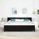 vidaXL Boxspring ágy matraccal matracmal Fekete 200 x 200 cm