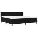 vidaXL Boxspring ágy matraccal matracmal Fekete 200 x 200 cm