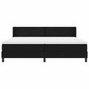 vidaXL Boxspring ágy matraccal matracmal Fekete 200 x 200 cm