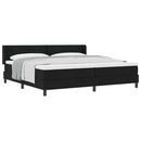 vidaXL Boxspring ágy matraccal matracmal Fekete 200 x 200 cm