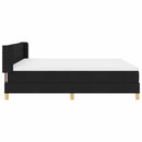 vidaXL Boxrugós ágy matracmal fejtámlával Fekete 200 x 180 cm szövet