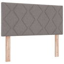 vidaXL Boxrugós ágy fejtámlával Tópszínű 200 x 100 cm szövet