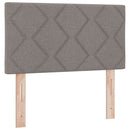 vidaXL Boxrugós ágy párnával fejtámlával Tópszínű 200 x 80 cm szövet