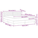 vidaXL Boxrugós ágy fejtámlával Rózsaszín 200 x 160 cm Bársony