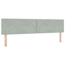 vidaXL Boxrugós ágy fejtámlával Világosszürke 200 x 200 cm Bársony