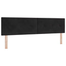 vidaXL Boxrugós ágy fejtámlával Fekete 200 x 180 cm Bársony