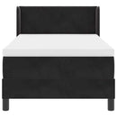 vidaXL Box Spring ágy matraccal fekete 100x200 cm bársonyos Fekete
