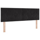 vidaXL Boxrugós ágy fejtámlával Fekete 200 x 160 cm Bársony