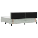 vidaXL Box Spring ágy matraccal fekete 100x200 cm bársonyos matracmal