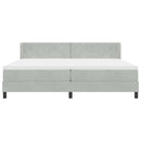 vidaXL Box Spring ágy matraccal fekete 100x200 cm bársonyos matracmal