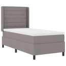 vidaXL Boxrugós ágy párnával fejtámlával Tópszínű 200 x 80 cm szövet