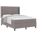 vidaXL Boxrugós ágy párnával fejtámlával Tópszínű 200 x 160 cm szövet