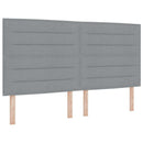 vidaXL Boxrugós ágy matracmal Világosszürke 180 x 200 cm szövet
