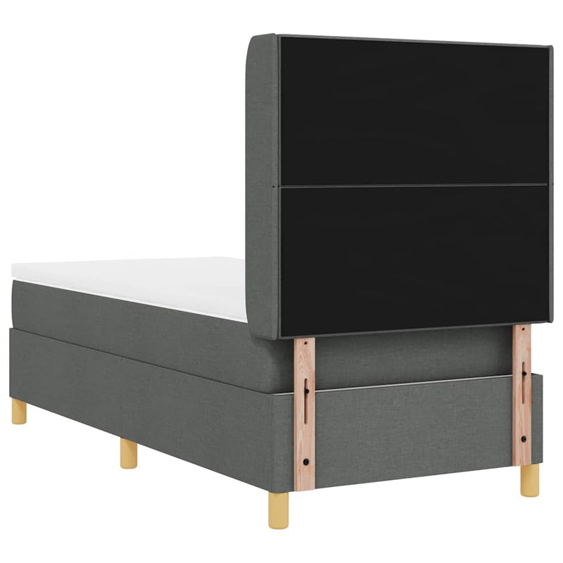 vidaXL Box Spring ágy matracmal Világosszürke 100 x 200 cm szövet