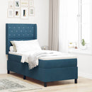 vidaXL Boxrugós ágy matracmal fejtámlával Kék 80 x 200 cm Bársony