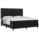 vidaXL Boxrugós ágy matracmal fejtámlával Fekete 180 x 200 cm Bársony