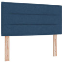 vidaXL Boxrugós ágy matracmal leddel Kék 90 x 190 cm szövet