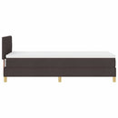 vidaXL LED Box Spring Ágy fejtámlával Sötét Barna 80 x 200 cm szövet
