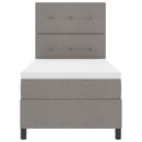 vidaXL Boxrugós ágy matracmal leddel Tópszínű 80 x 200 cm szövet