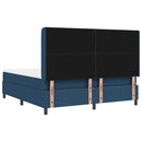vidaXL LED Box Spring Ágy fejtámlával Kék 180 x 200 cm szövet