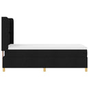 vidaXL Boxrugós ágy matracmal Fekete 100 x 200 cm szövet