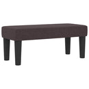 vidaXL Boxrugós ágy fejtámlával Sötét Barna 90 x 200 cm szövet