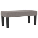 vidaXL Boxrugós ágy fejtámlával Tópszínű 90 x 200 cm szövet